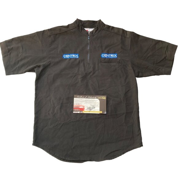 Vintage Ginn Racing RACE TEAM OWNED Shirt w/COA Size L Centrix Auto Finance - Picture 1 of 9